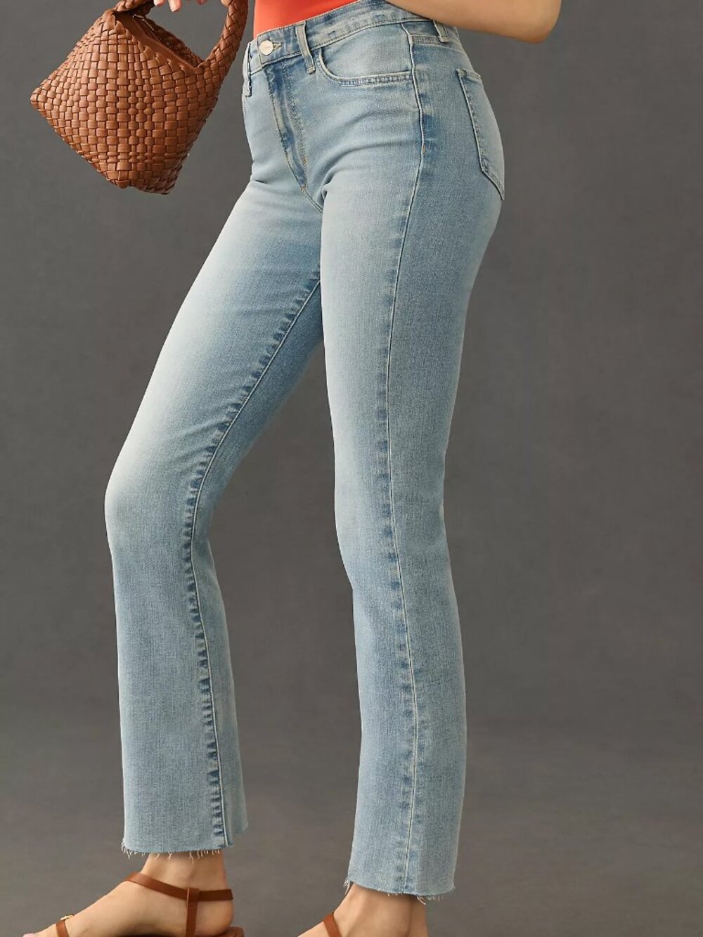 Joe's Jeans Callie High-Rise Raw-Hem Bootcut Jeans S33 Anthropologie NWT O: $198